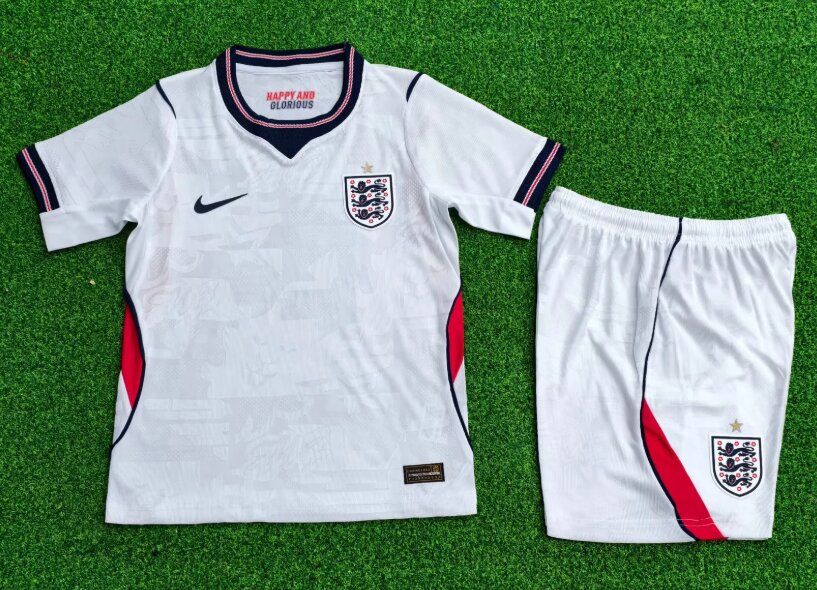 Kids-England 2026 World Cup Home Soccer Jersey(Player)